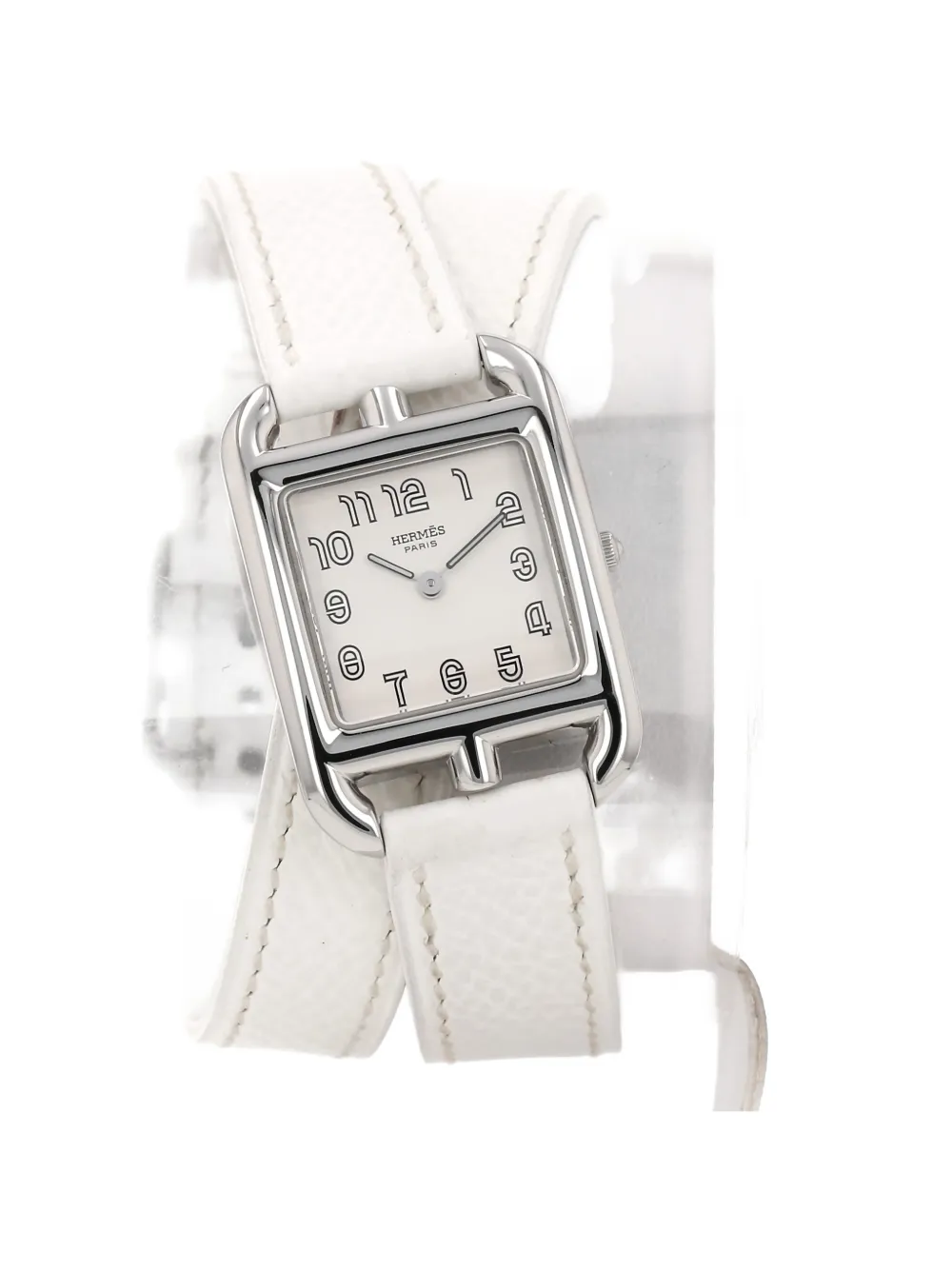 Pre-owned Hermes 2000 Cape Cod 29mm In White