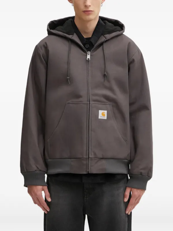 Carhartt ダークグレー フード付きジャンパー Carhartt WIP フーデッド ジップジャケット | グレー | FARFETCH JP