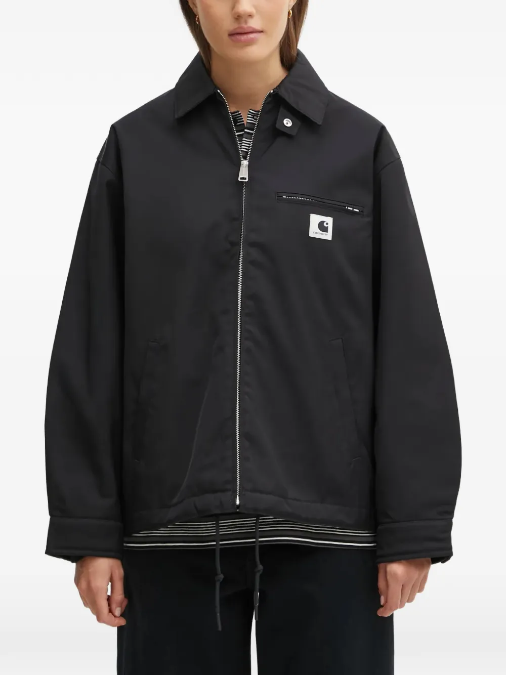 Carhartt Zipped Pocket Jacket In Black