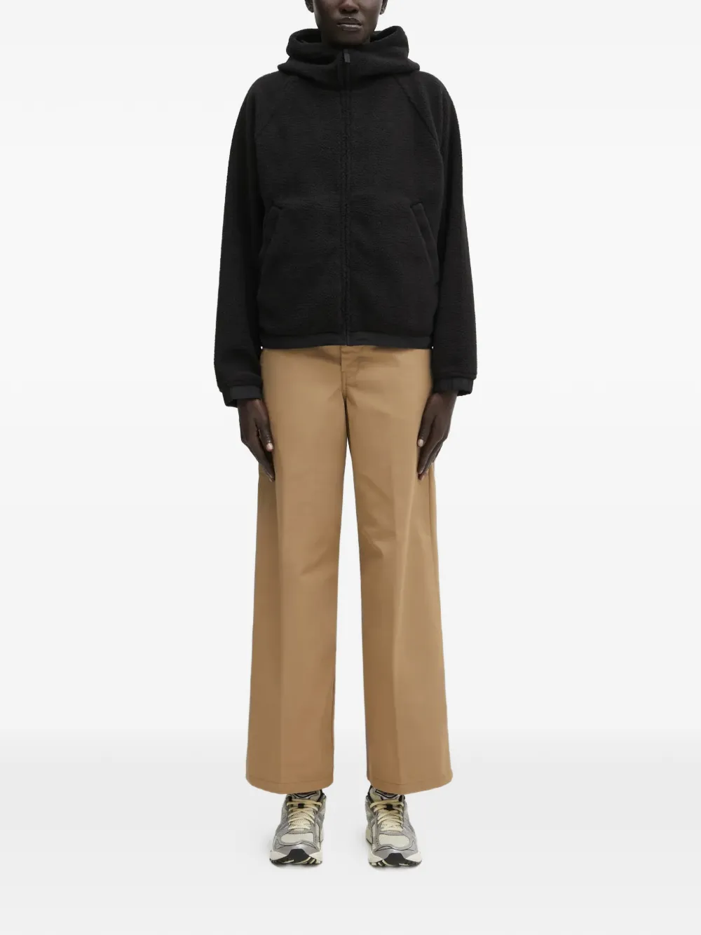 Carhartt WIP zip-up hoodie - Zwart