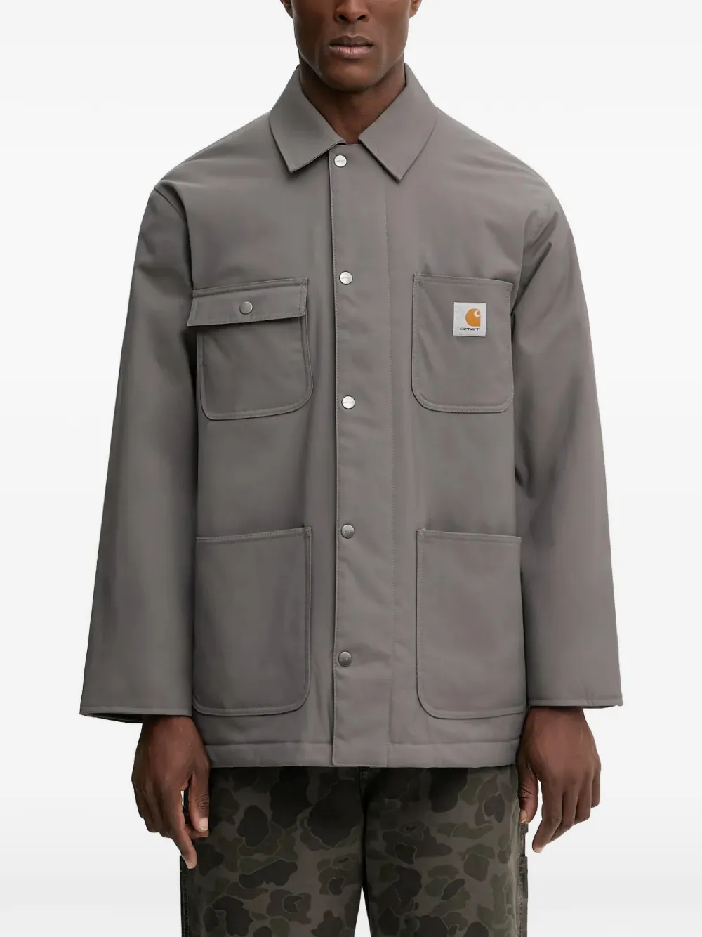 Carhartt WIP patch-pocket overshirt - Grigio