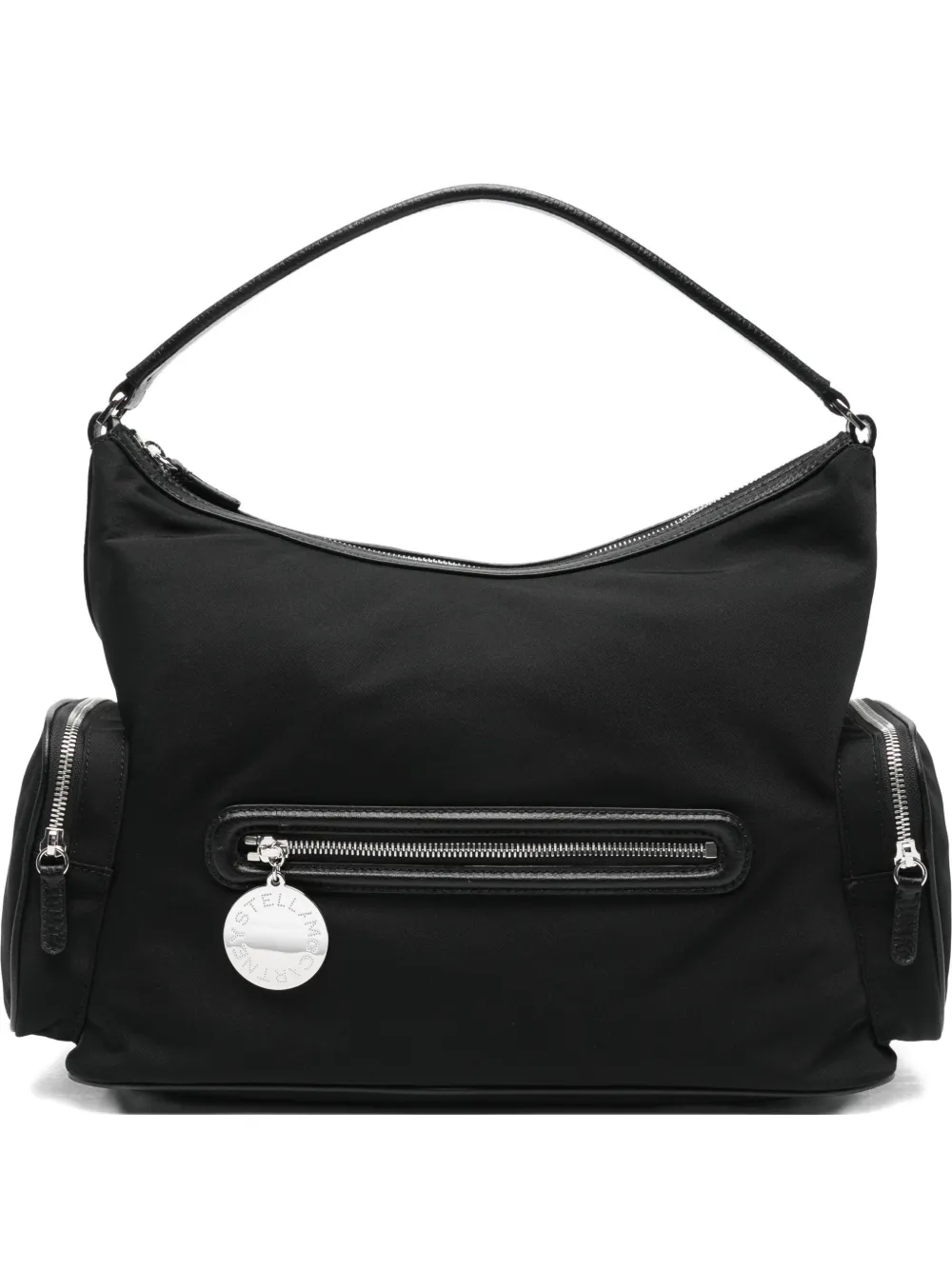 Stella McCartney Dartmoor zip-pocket shoulder bag - Nero
