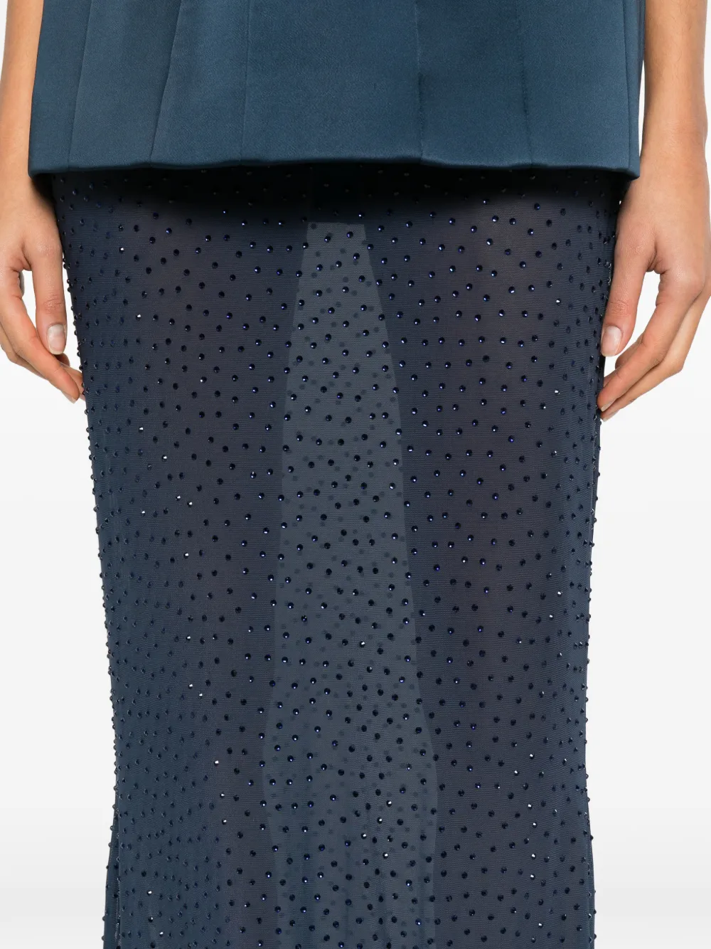 Rebecca Vallance Verfraaide rok Blauw