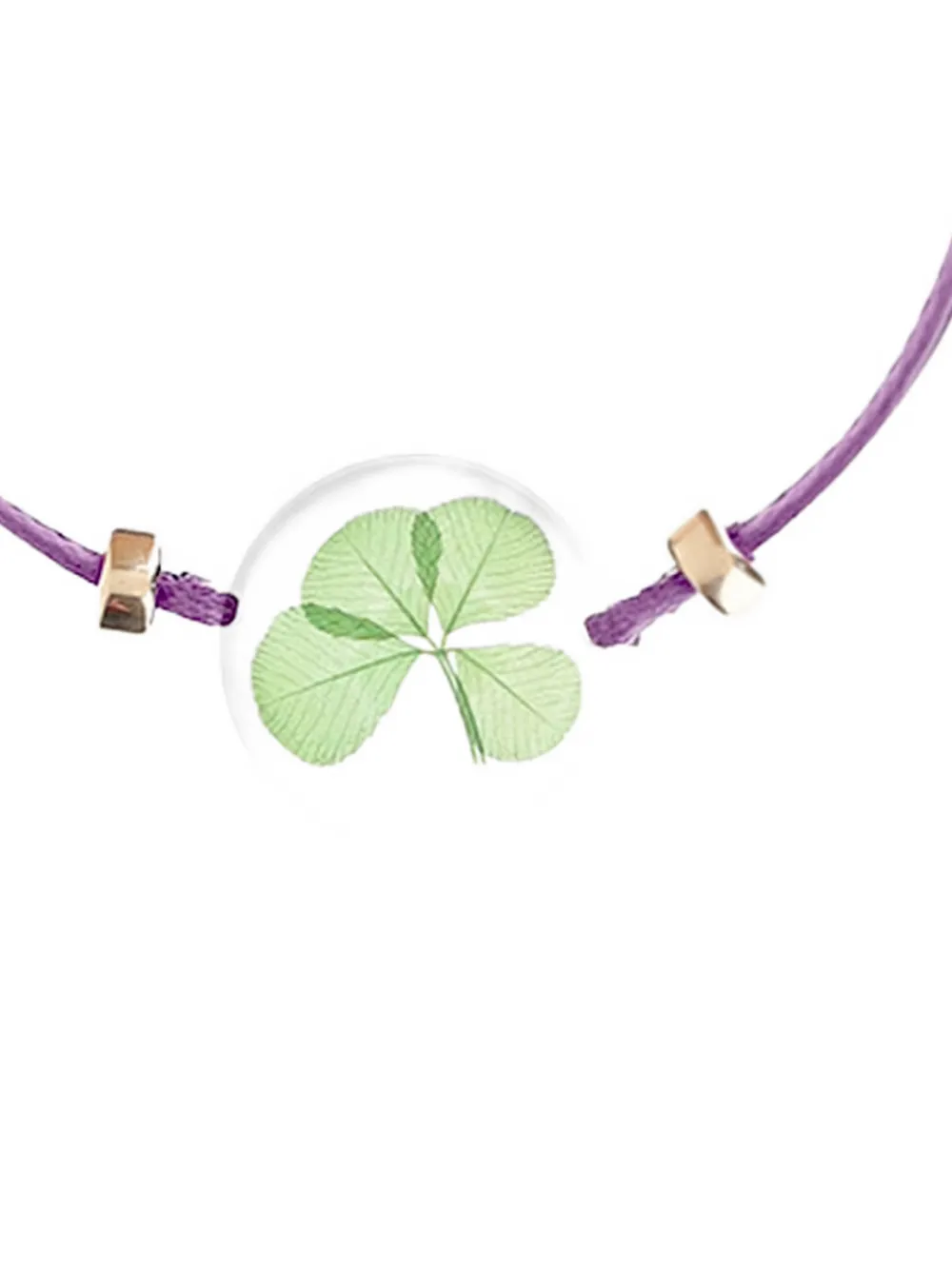 Carré De Trèfles Clover Bracelet In Purple