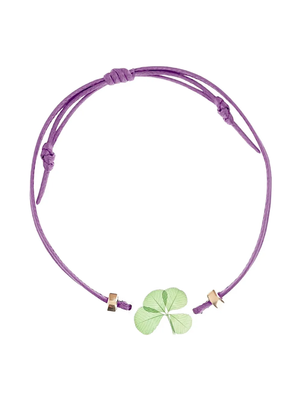 Carré De Trèfles Clover Bracelet In Purple