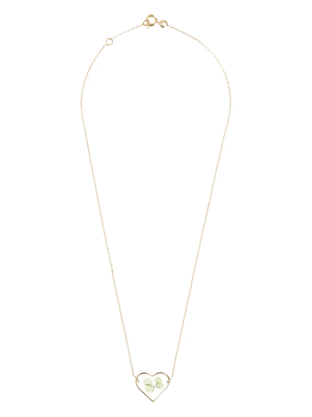Carré de Trèfles heart-set clover necklace | dorado | Image 1