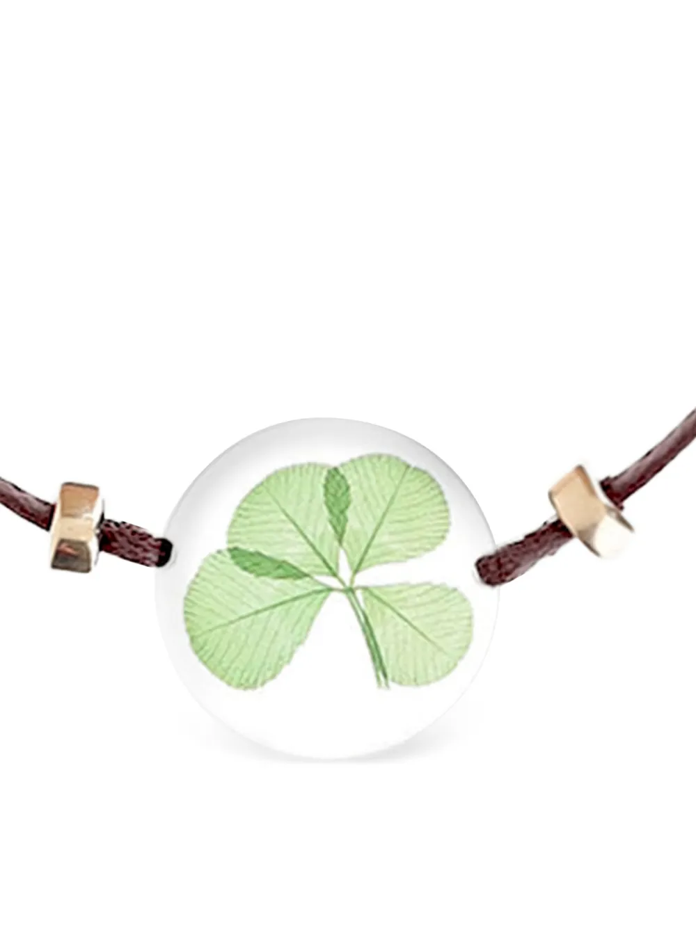 Carré De Trèfles Clover Bracelet In Brown