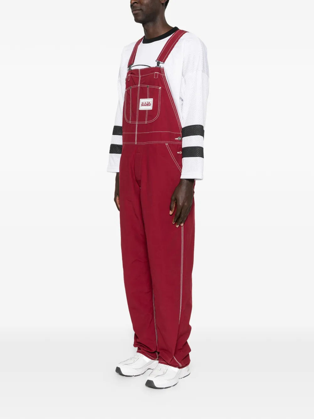  Napapijri Contrast-stitching Jumpsuit - Red 