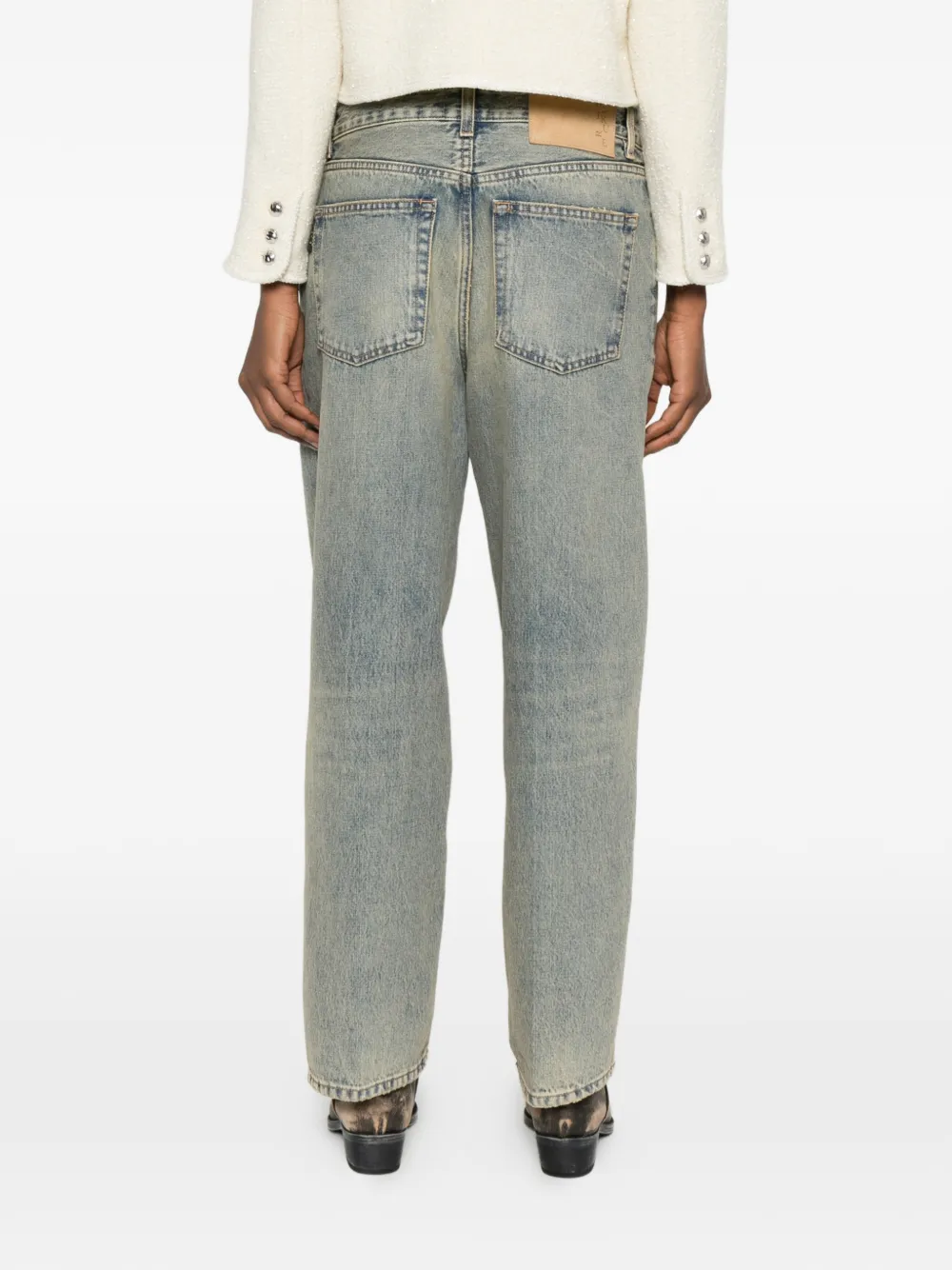 Haikure Jeans met knopen Blauw