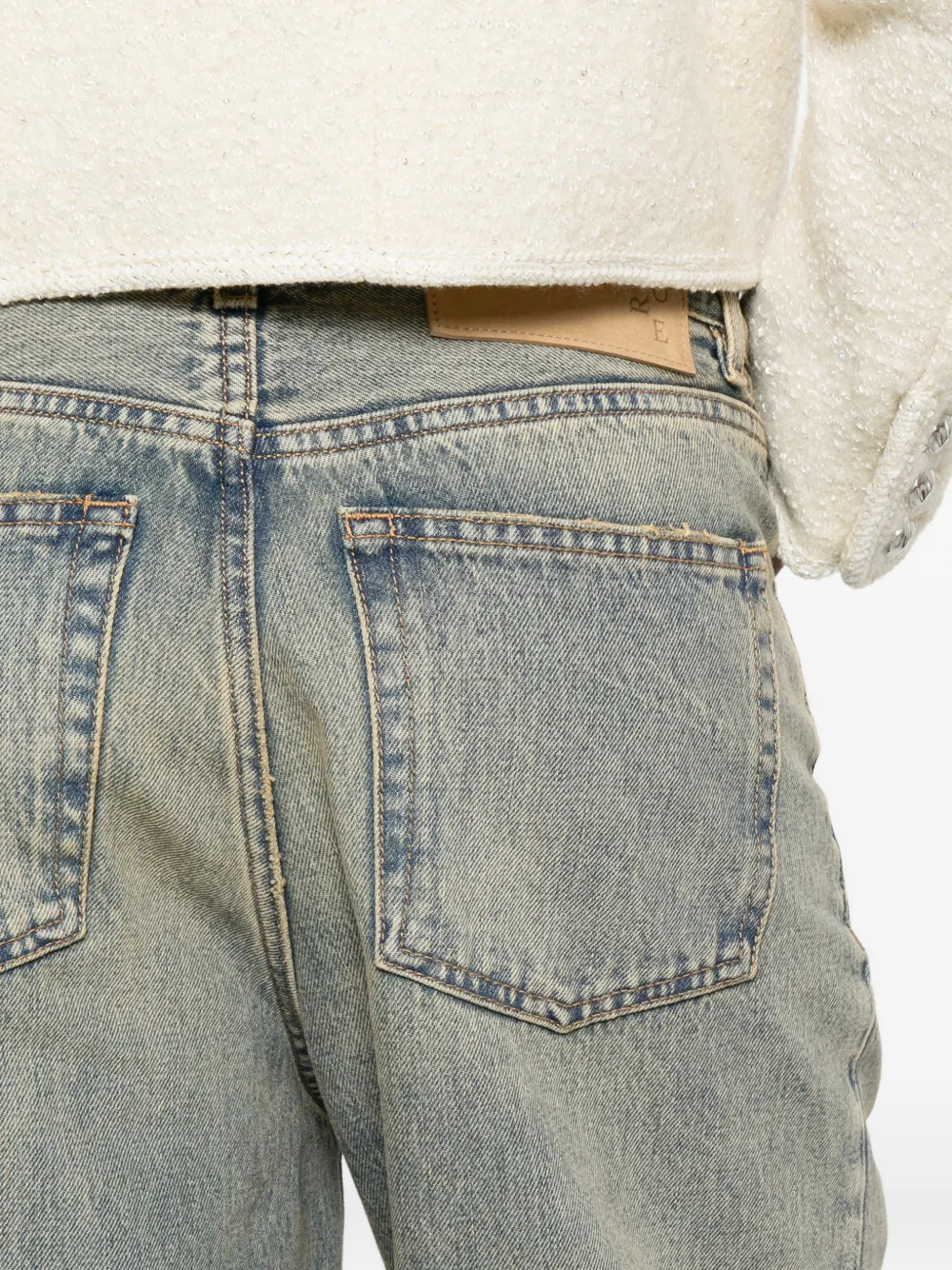 Haikure Jeans met knopen Blauw