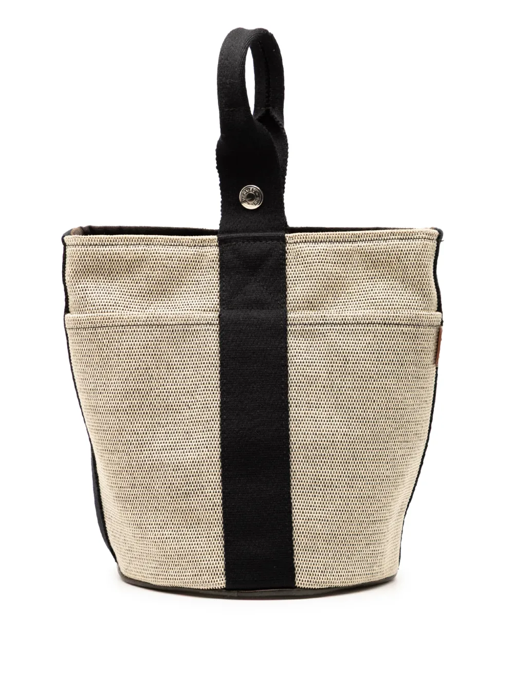 Hermès Pre-Owned Borsa a secchiello Saxo PM in tela Toile 1990-2010 - Marrone