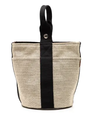Hermès Pre-Owned 1990-2010 Toile Saxo PM Bucket Bag | Brown | FARFETCH