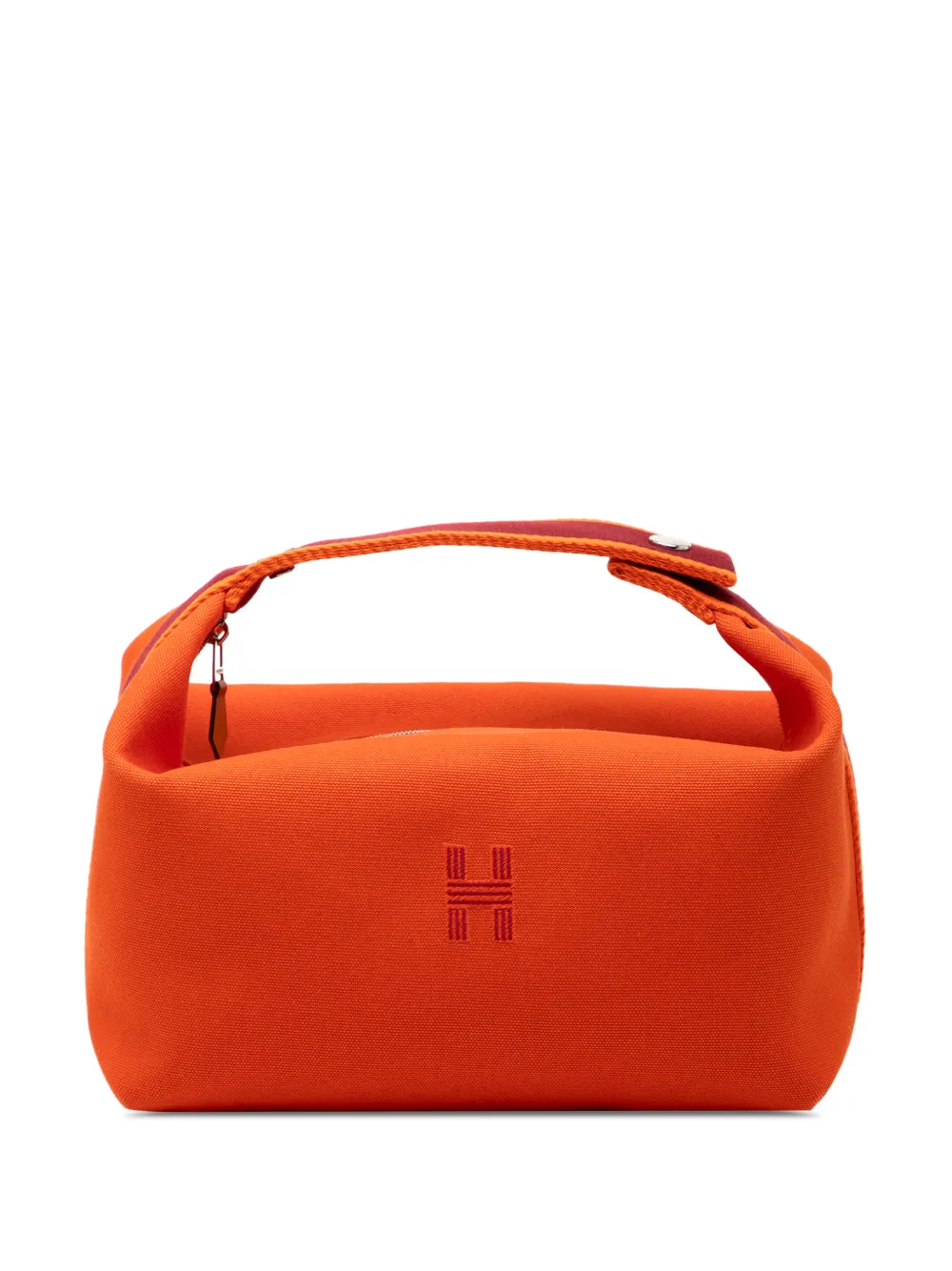 Hermès Pre-Owned 2021-2025 Large Toile Bride A Brac vanity bag - Orange