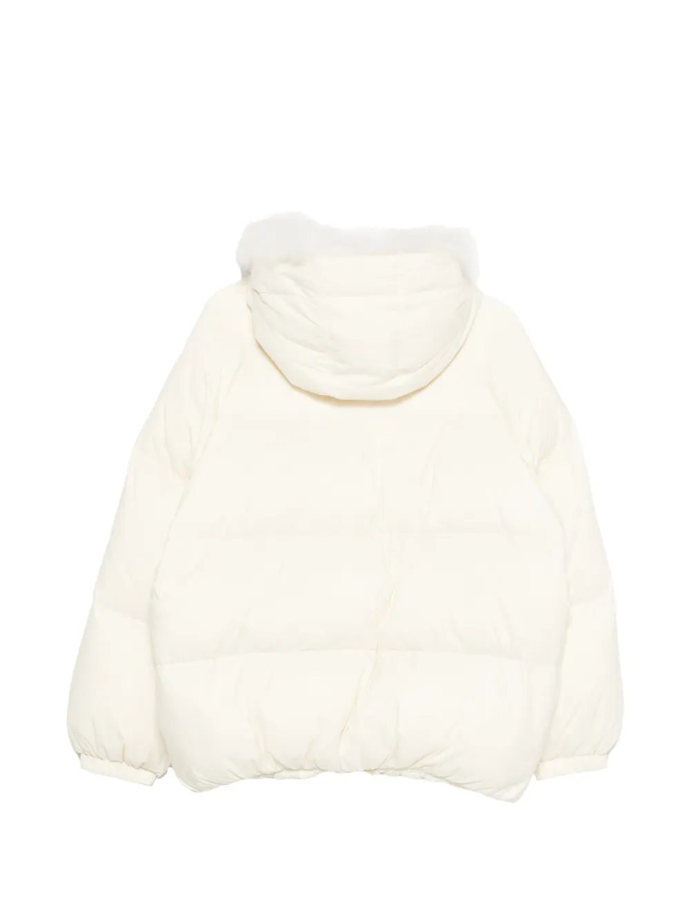 Yves Salomon Jack met lammy capuchon Beige