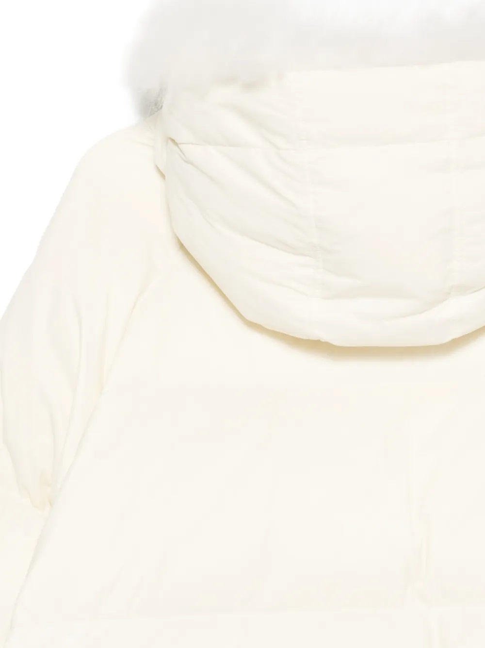Yves Salomon Jack met lammy capuchon Beige