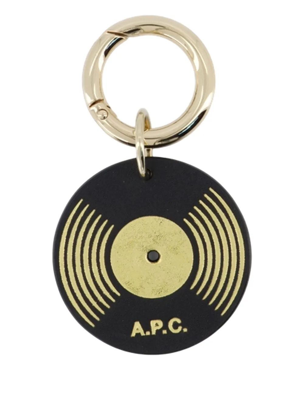 Apc Vinyl-embellishment Keyring In Black