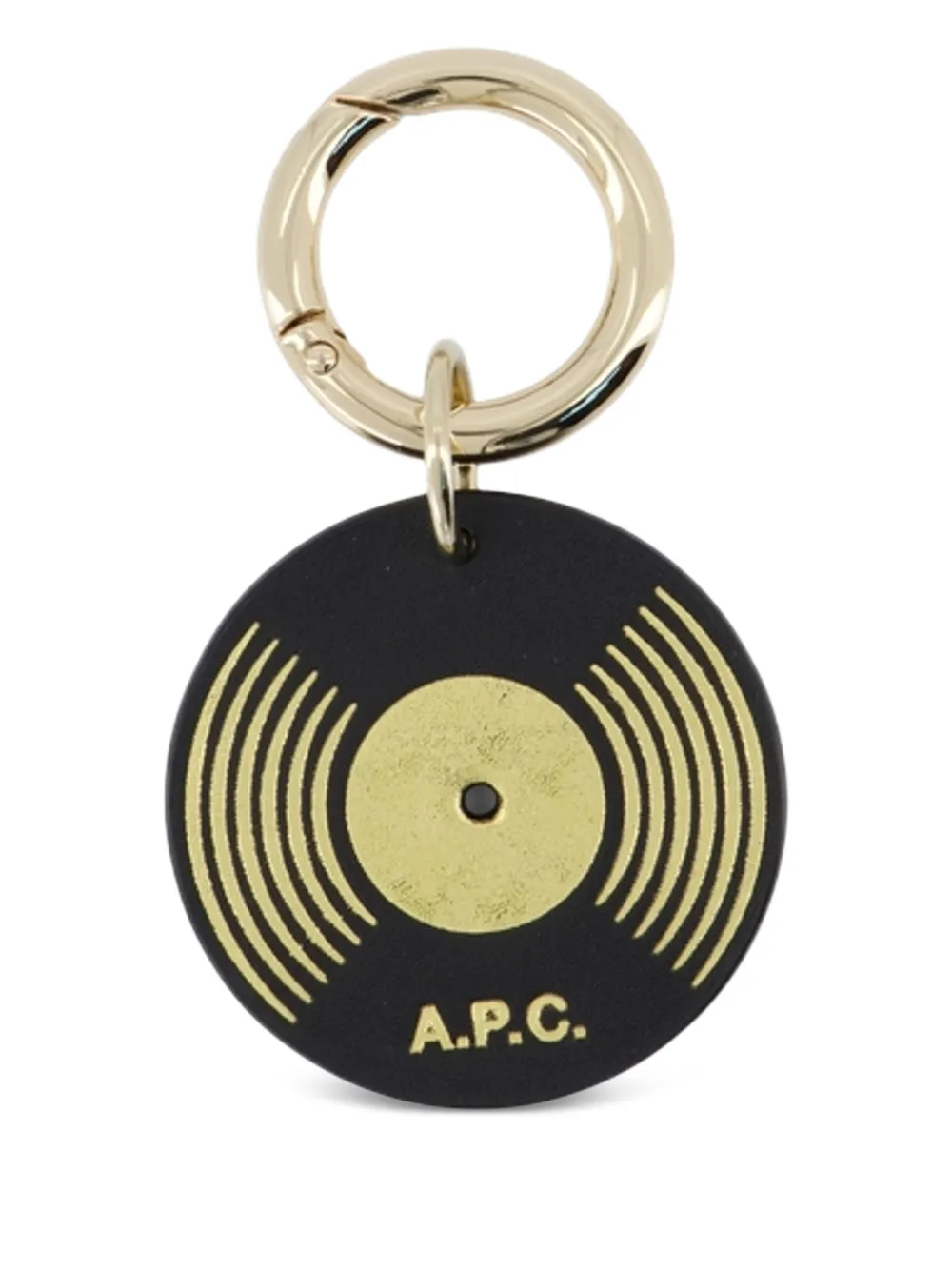 A.P.C. vinyl-embellishment  keyring | Black | Image 1