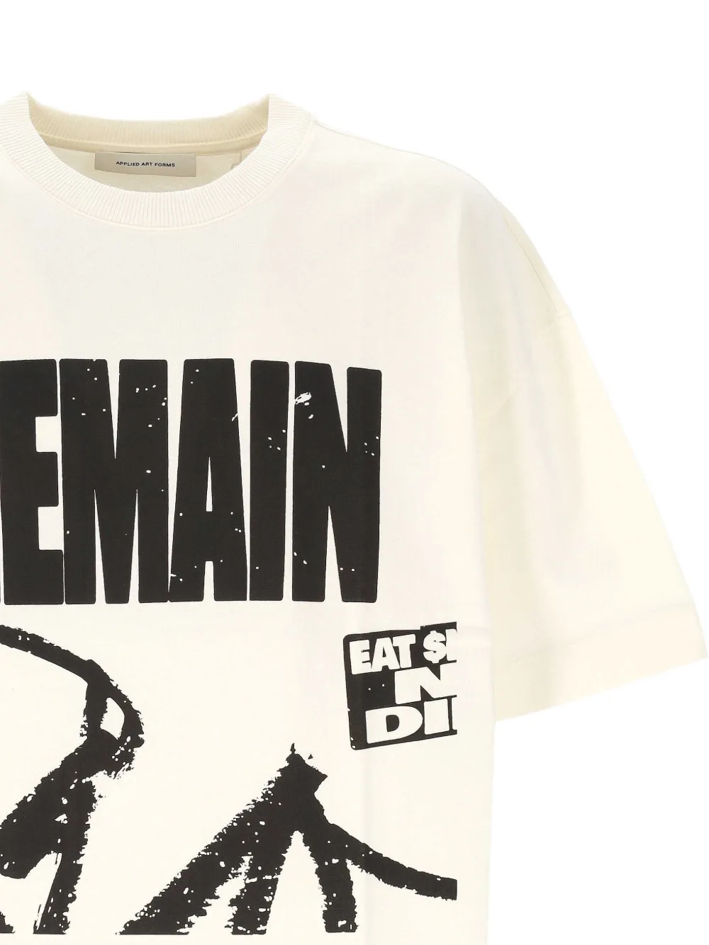 Applied Art Forms Graphic-print T-shirt In Neutral