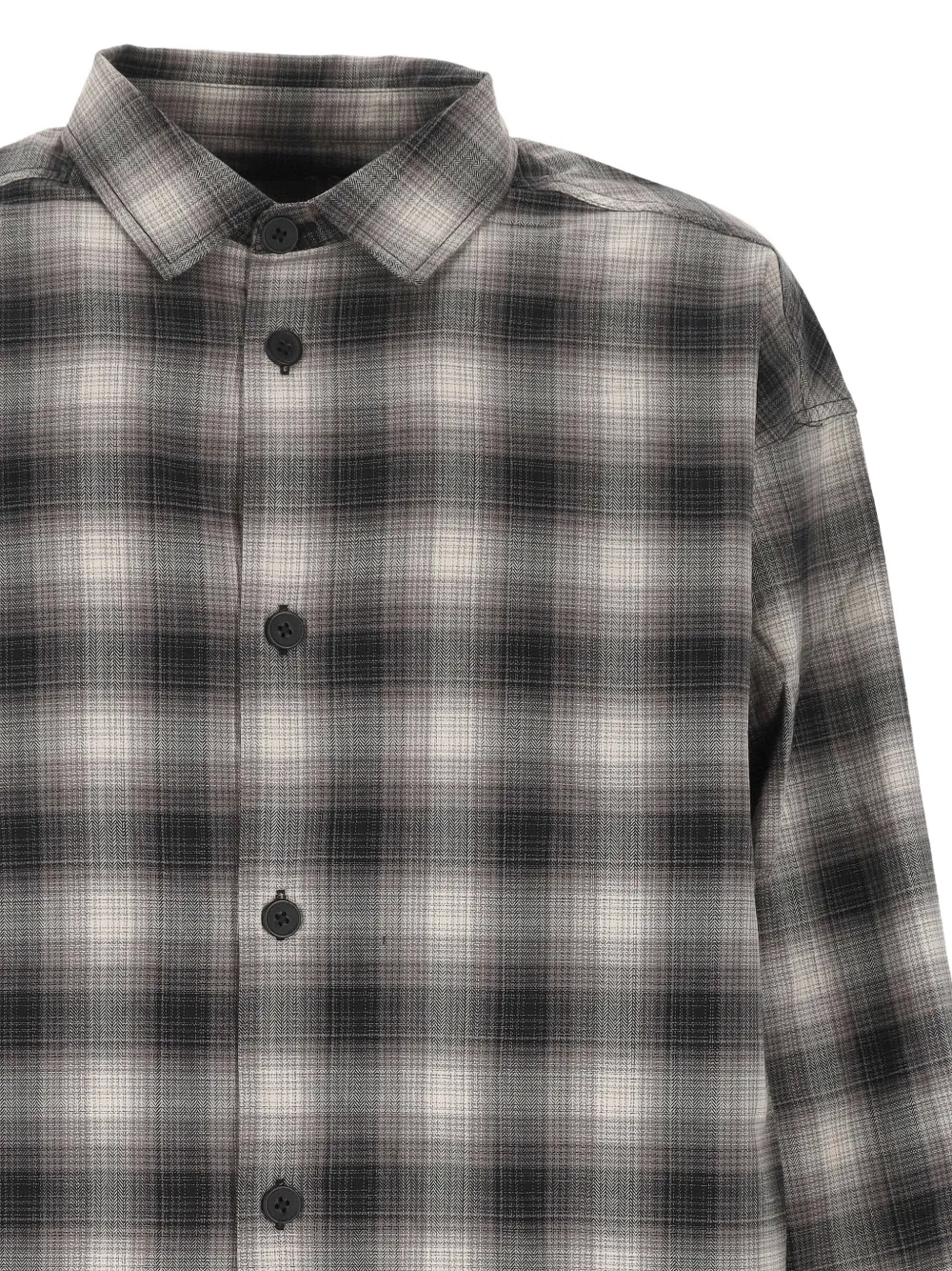Applied Art Forms Checked-pattern Shirt In Gray