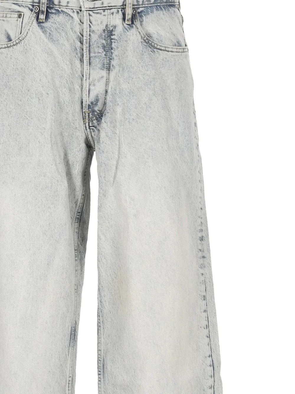 Applied Art Forms Faded-effect Jeans In Gray