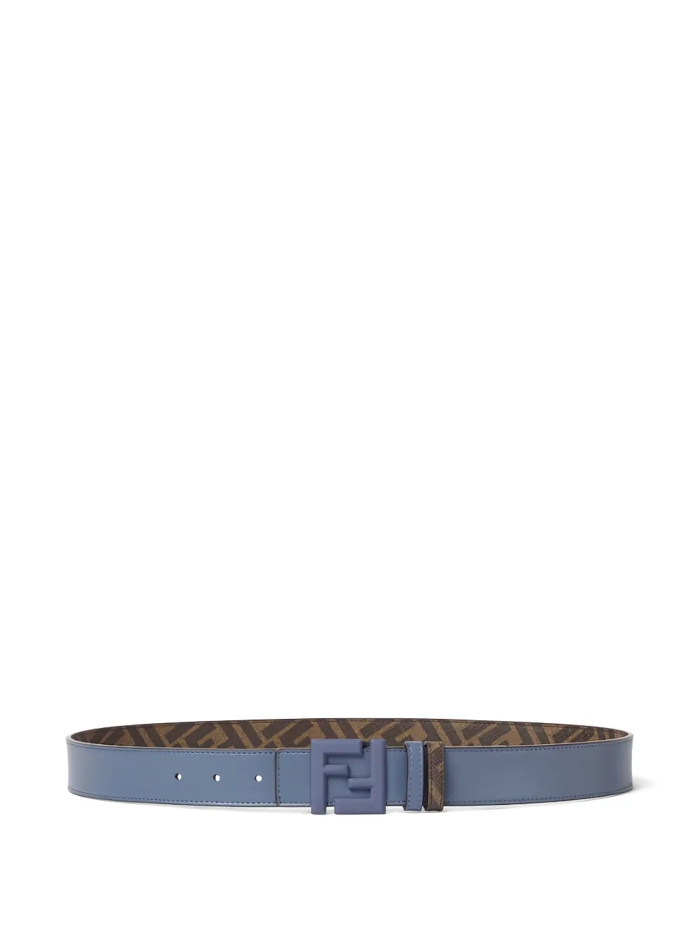 FENDI logo pattern belt - Blu