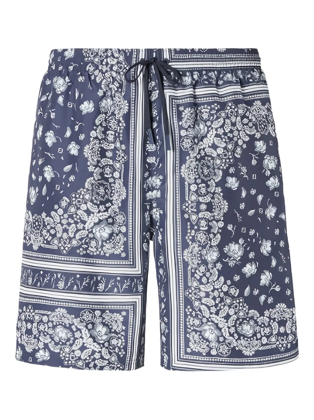 FENDI floral-print swin shorts | Blue | Image 1