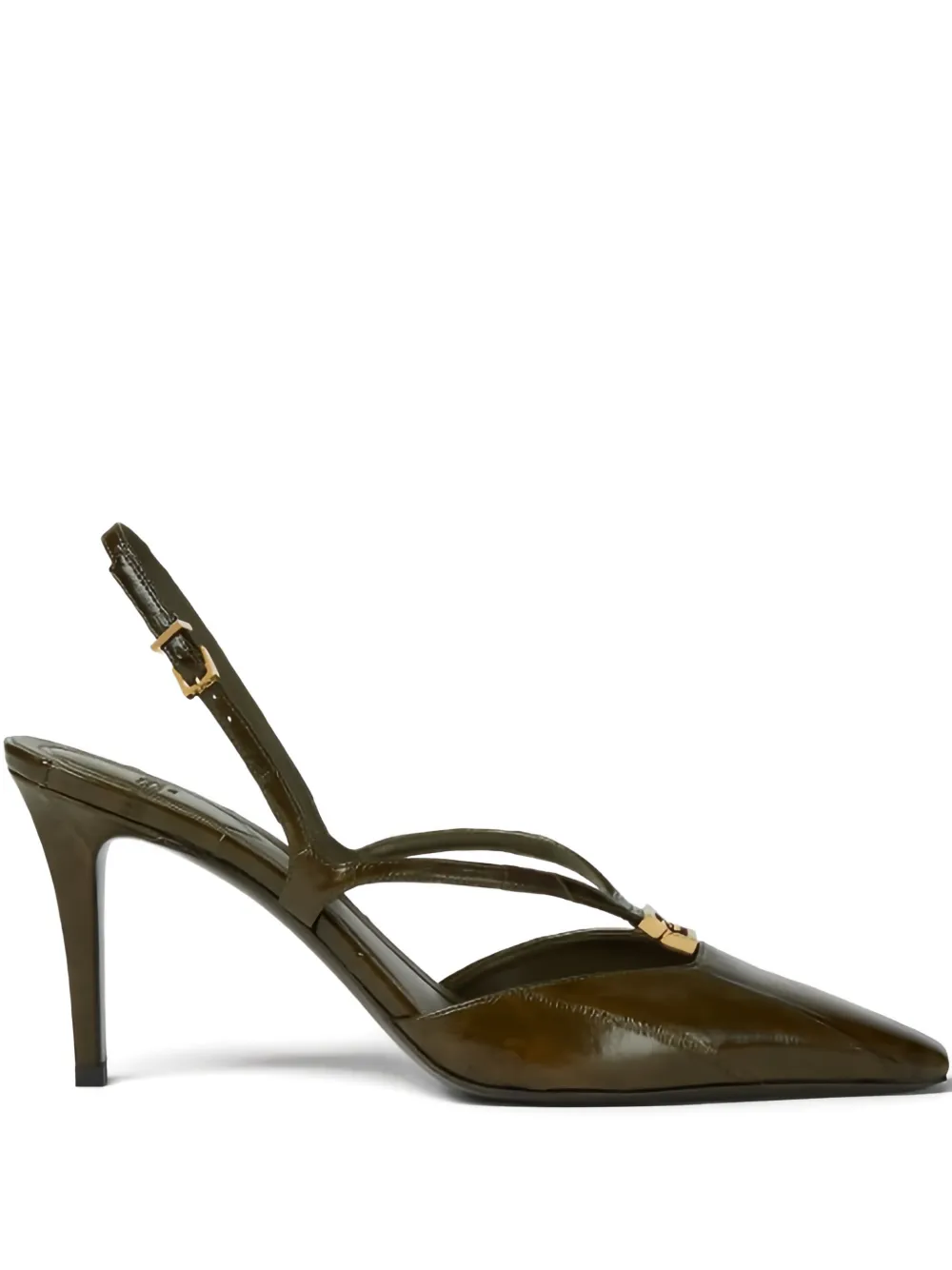 FENDI Pumps met bandjes met logodetail Groen