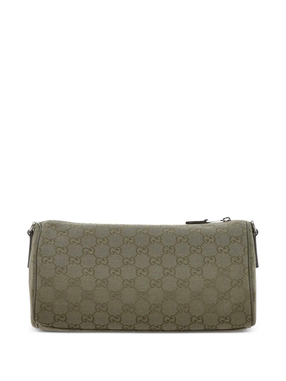 Gucci Canvas schoudertas met GG-patroon en webdetail Groen