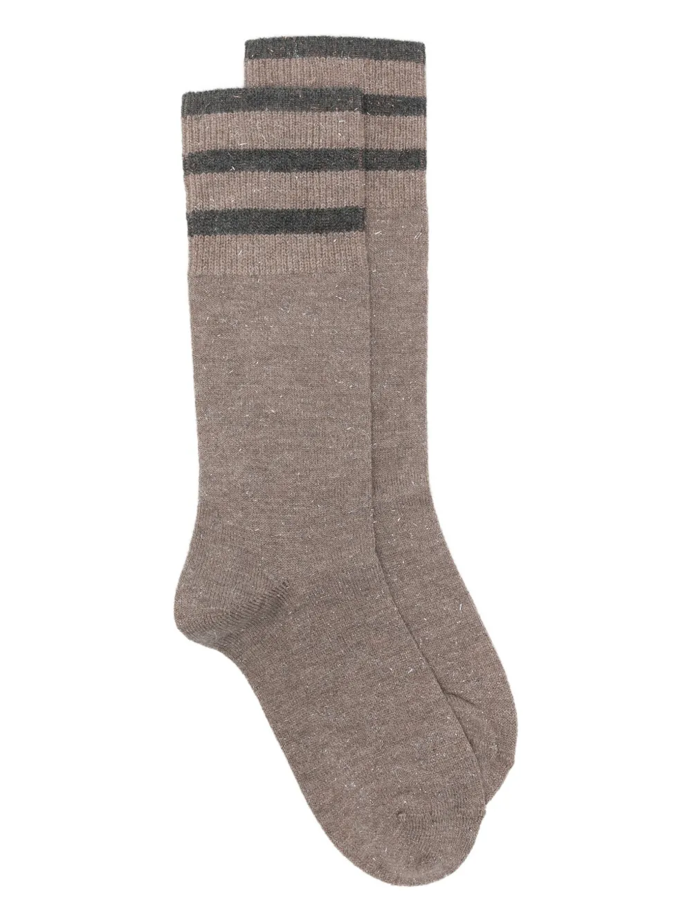 Brunello Cucinelli striped socks | Brown | Image 1