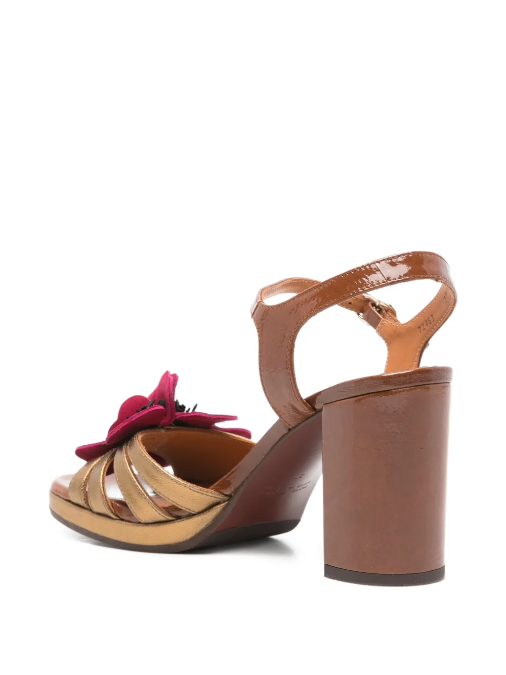 Chie Mihara Parlota floral platform sandals Goud