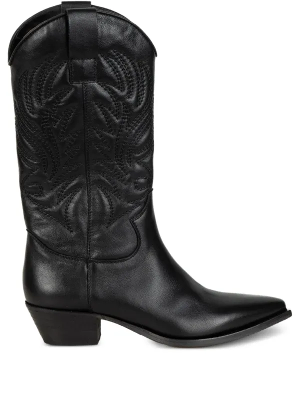 Lemaire Embroidered Boots in Black