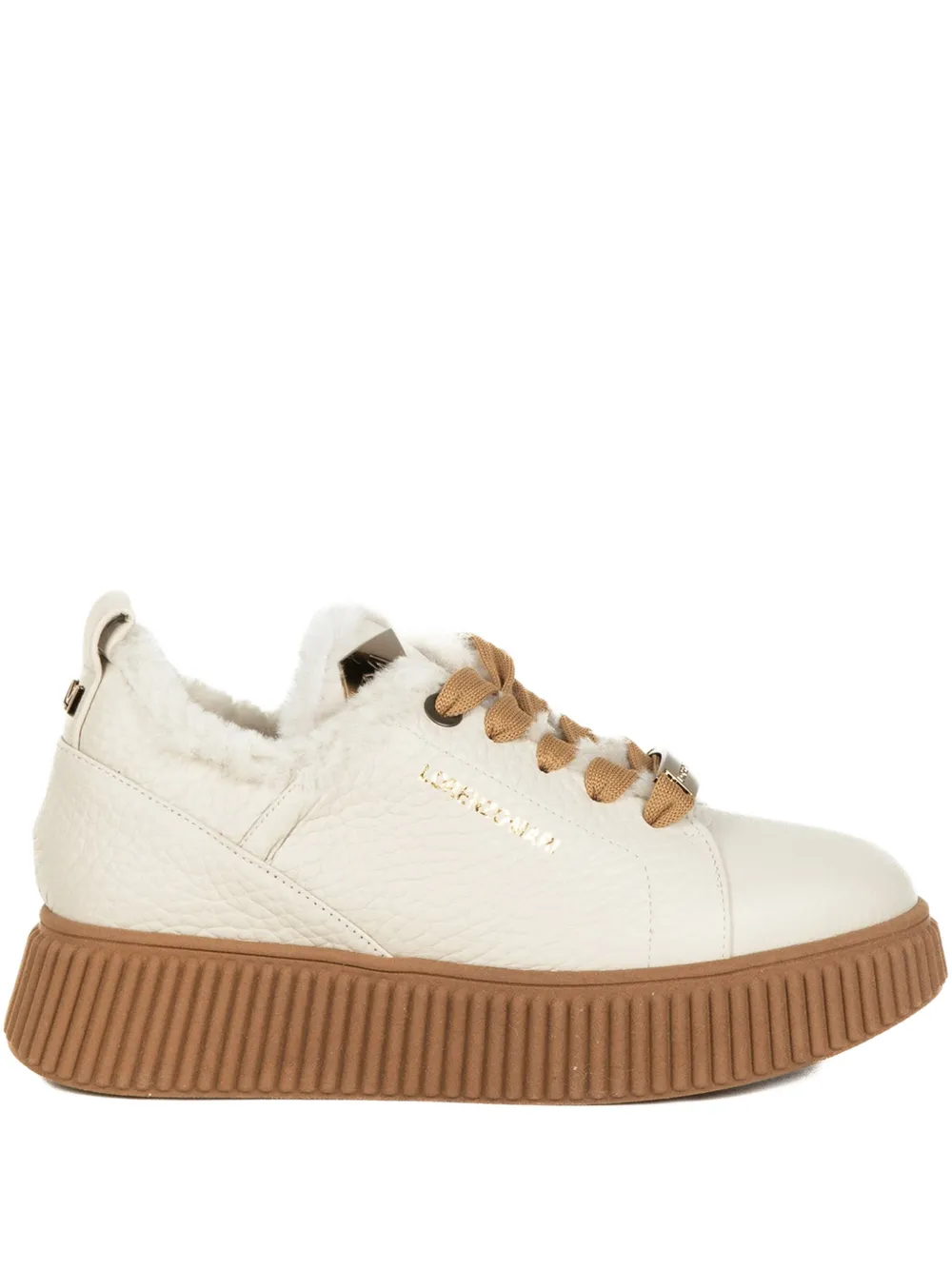 Lorenzo Mari Sally 30 shearling-trim sneakers | Neutrals | Image 1