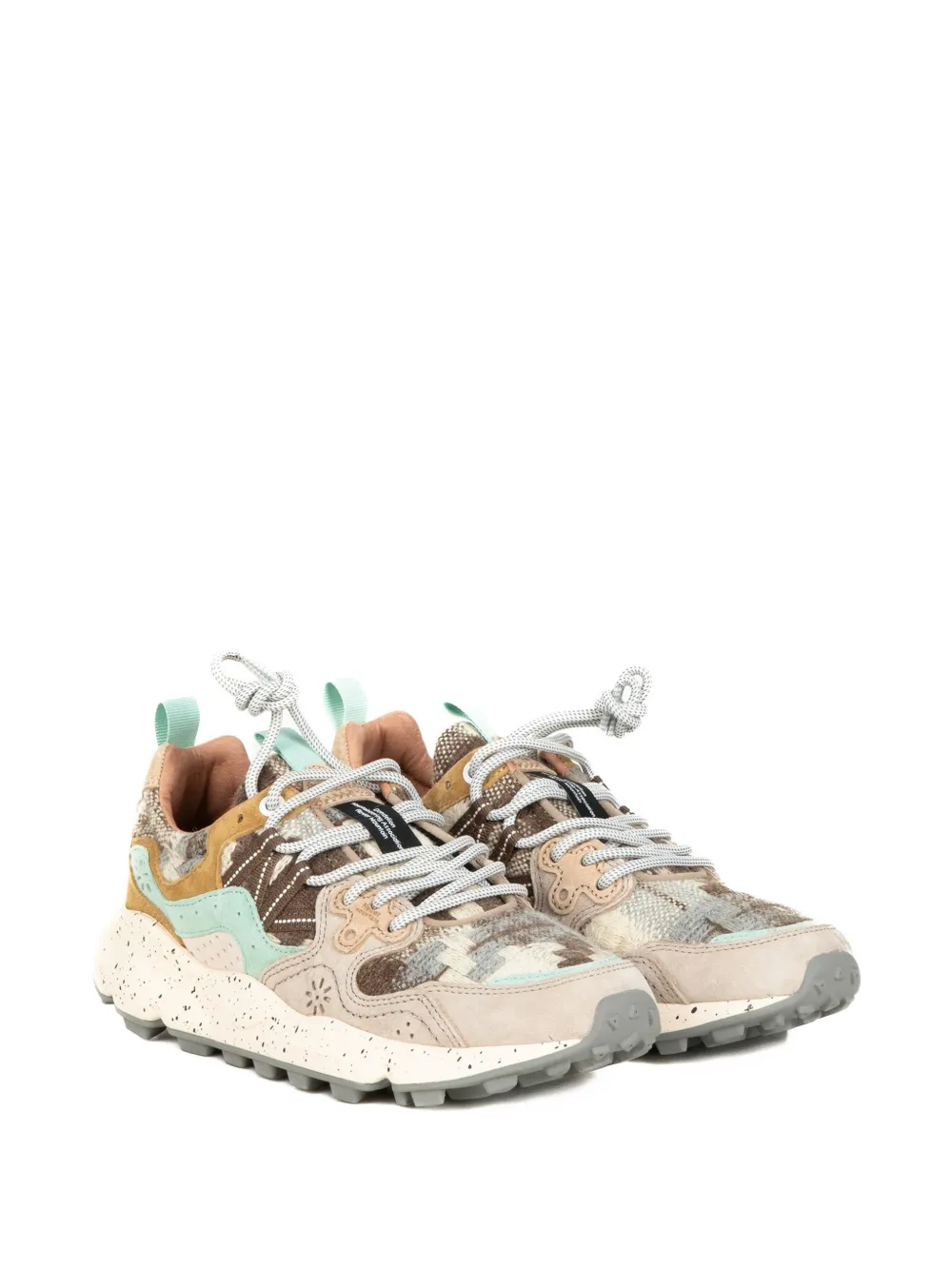 Flower Yamano 3 printed sneakers - Beige