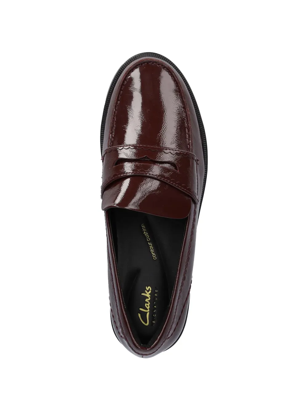 Clarks Originals panelled penny loafers Rood