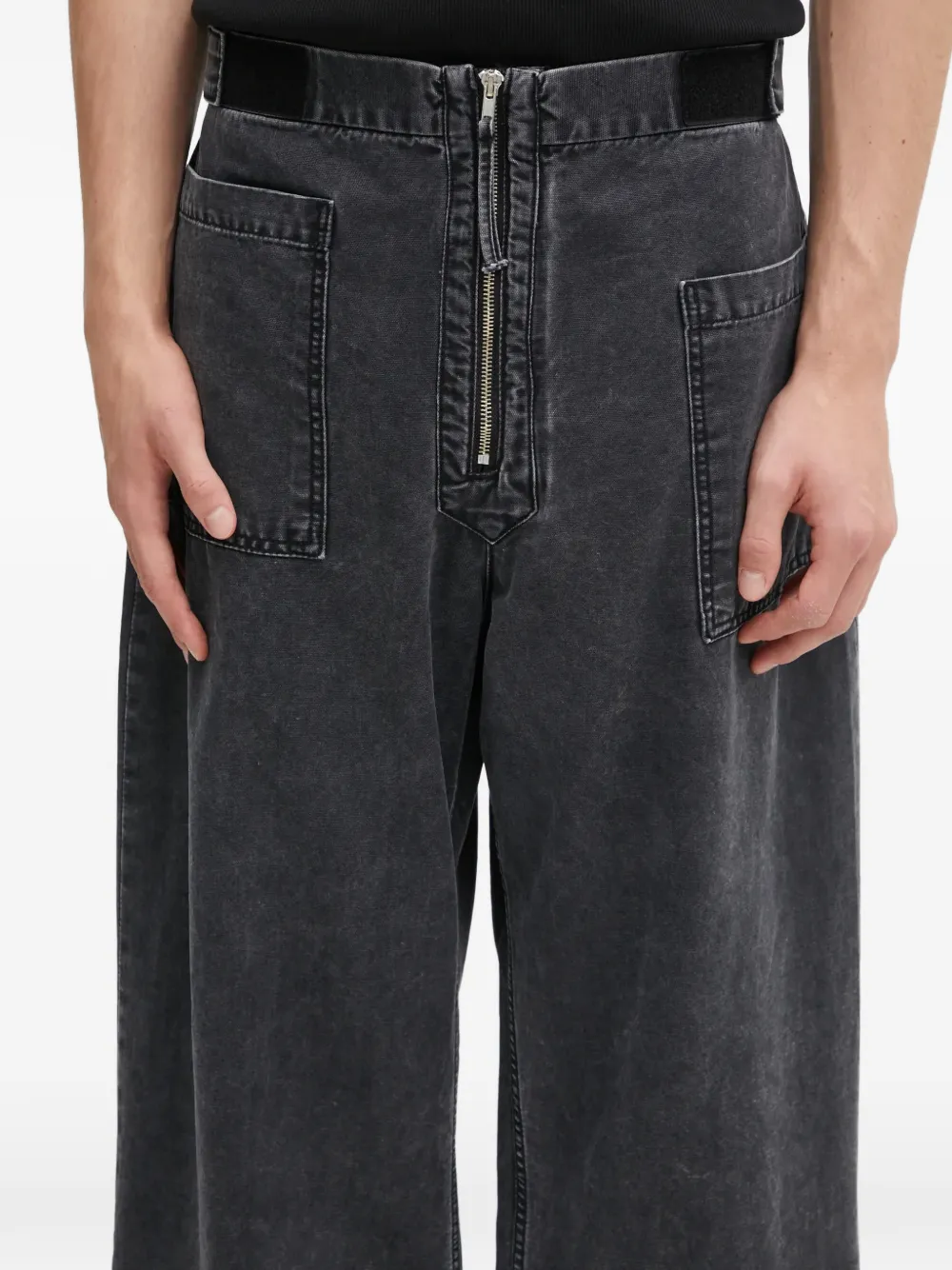 Aries Jeans met ritssluiting Zwart