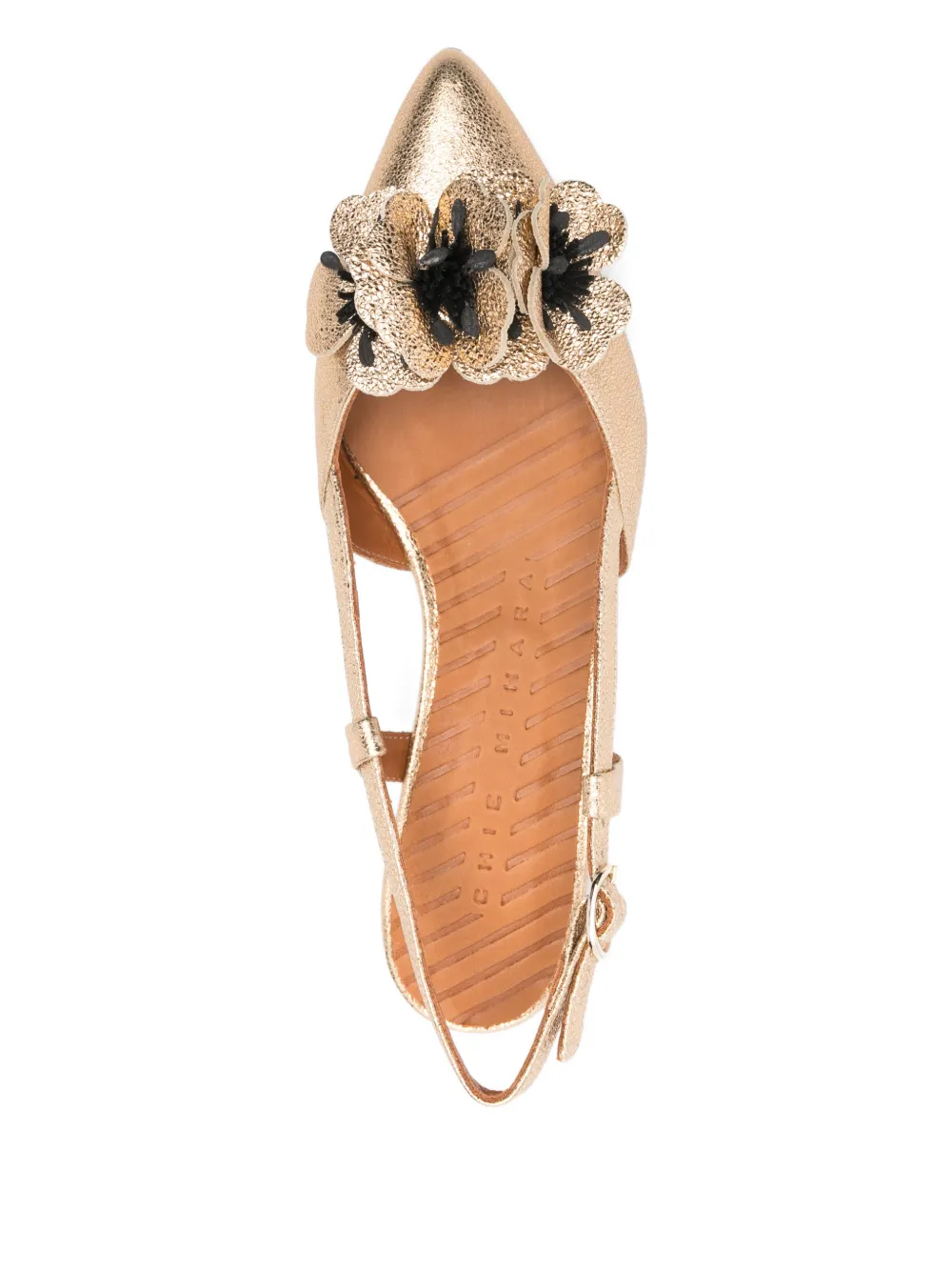 Chie Mihara Flower pumps met hak Geel