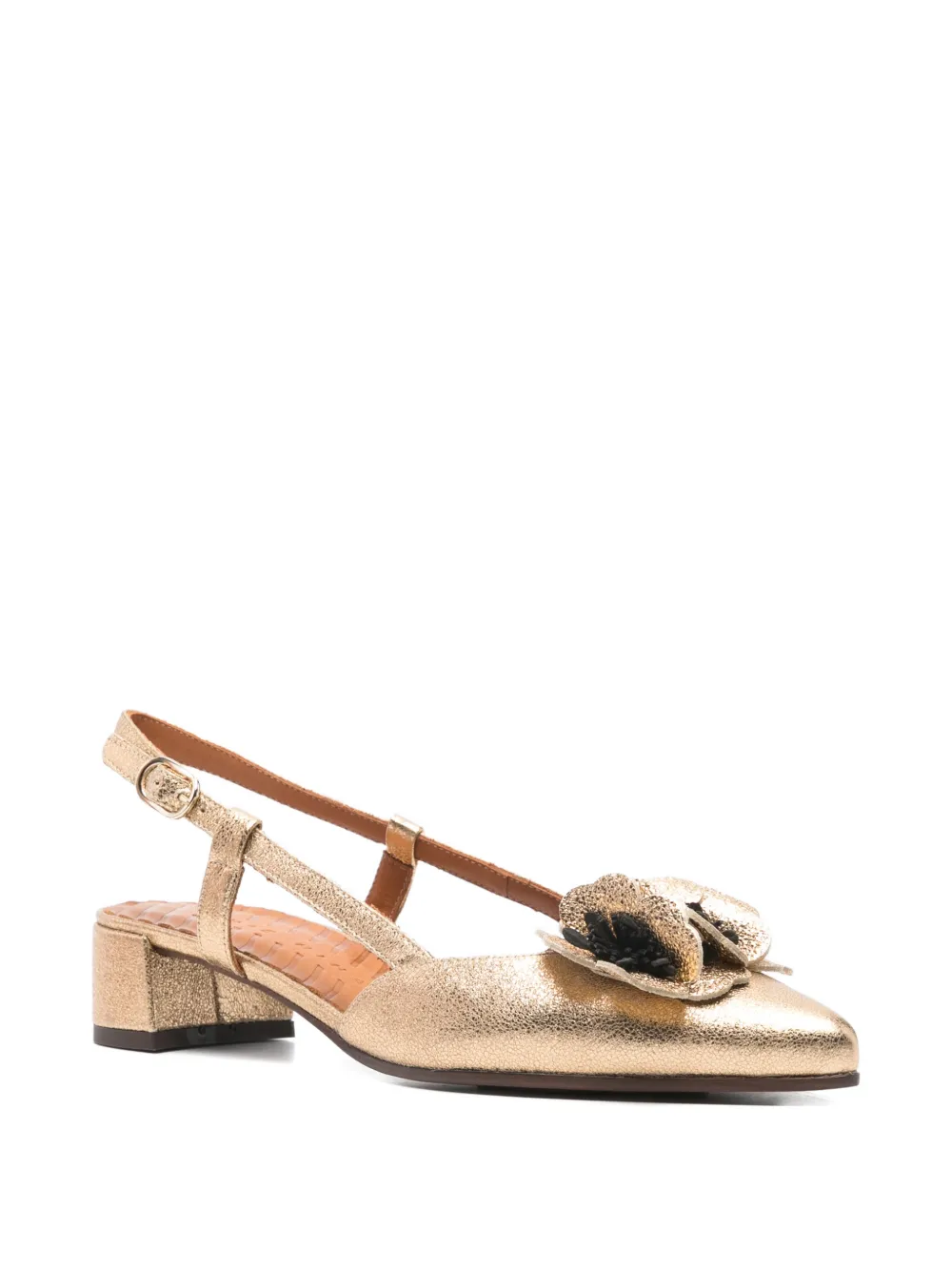 Chie Mihara Flower pumps met hak Geel