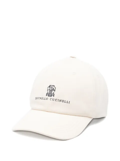 Brunello Cucinelli embroidered cap hat