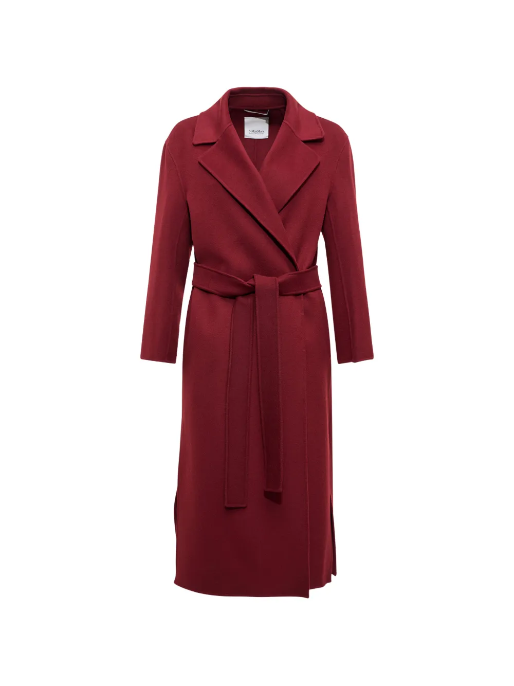 'S Max Mara belted virgin wool coat - Rot