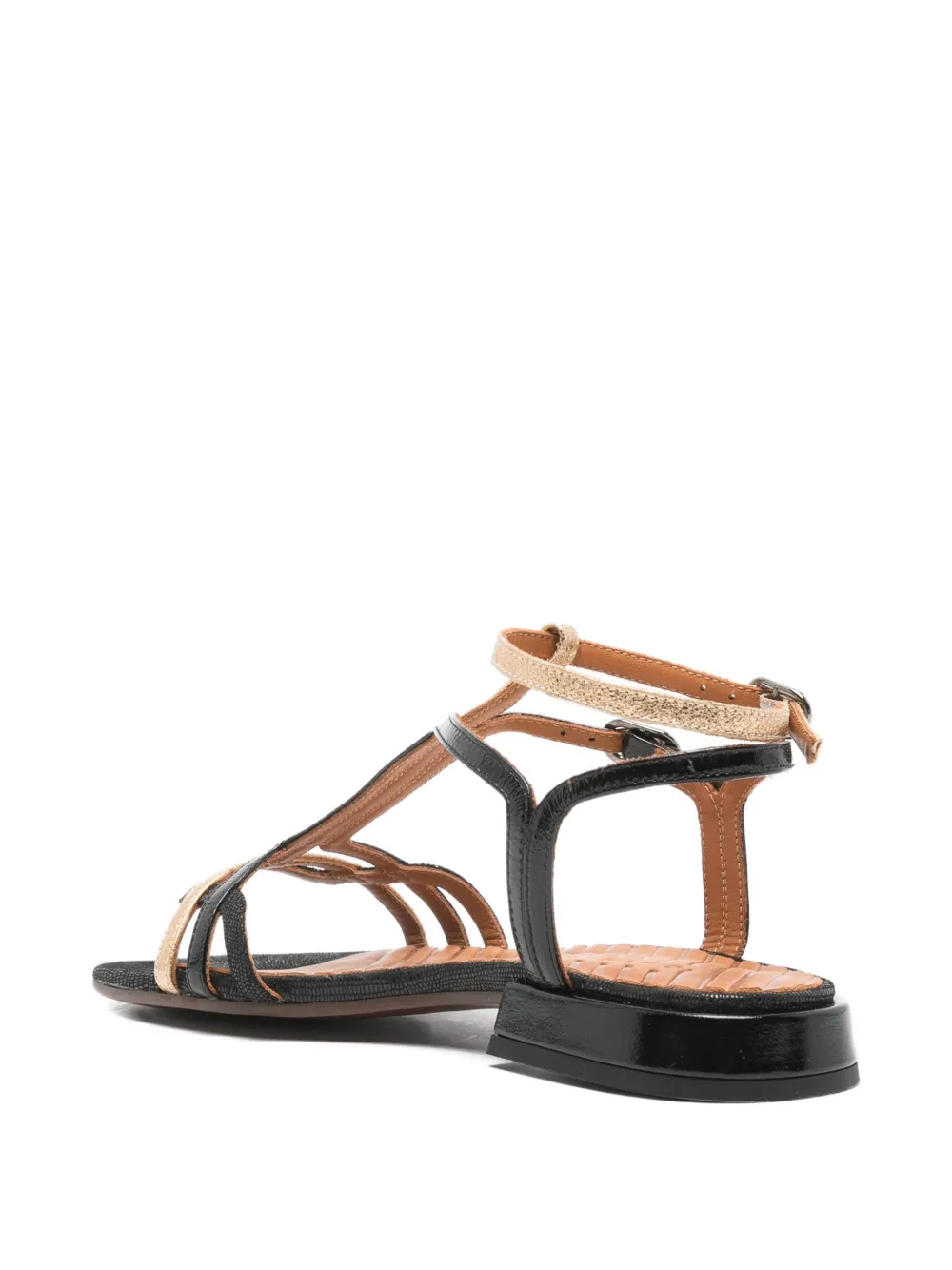 Chie Mihara Tylala T-strap buckled sandals Zwart