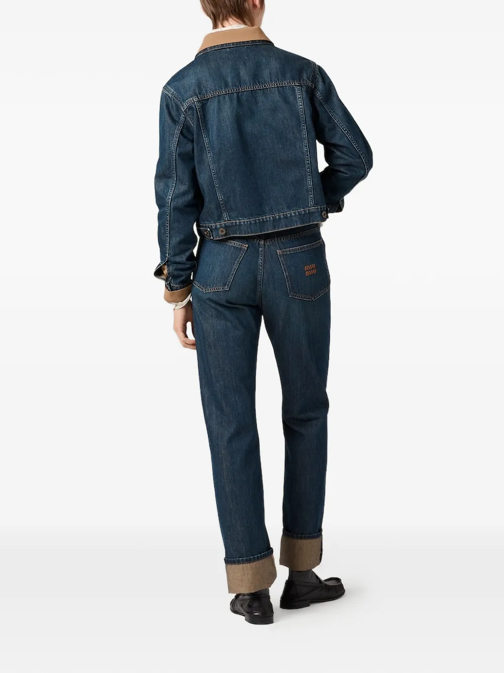 Miu Jeans met vijf zakken Blauw