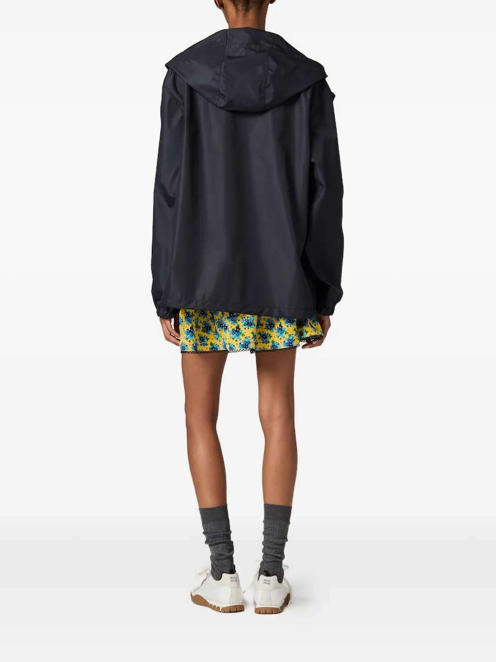 Miu Jack met capuchon Zwart
