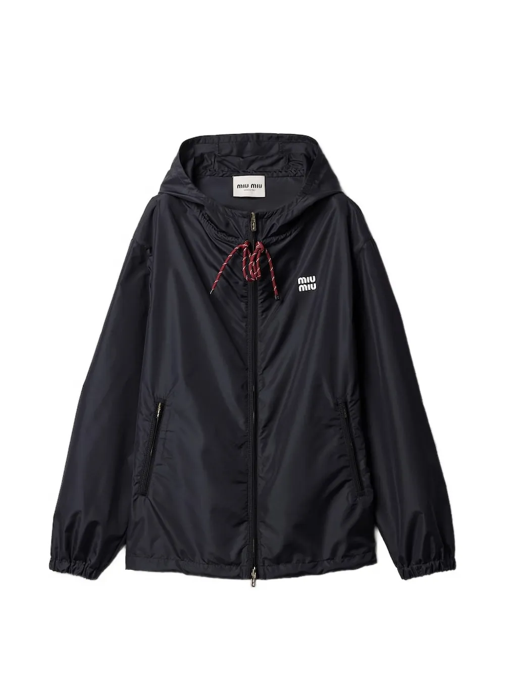 Miu Miu hooded zipped jacket - Nero