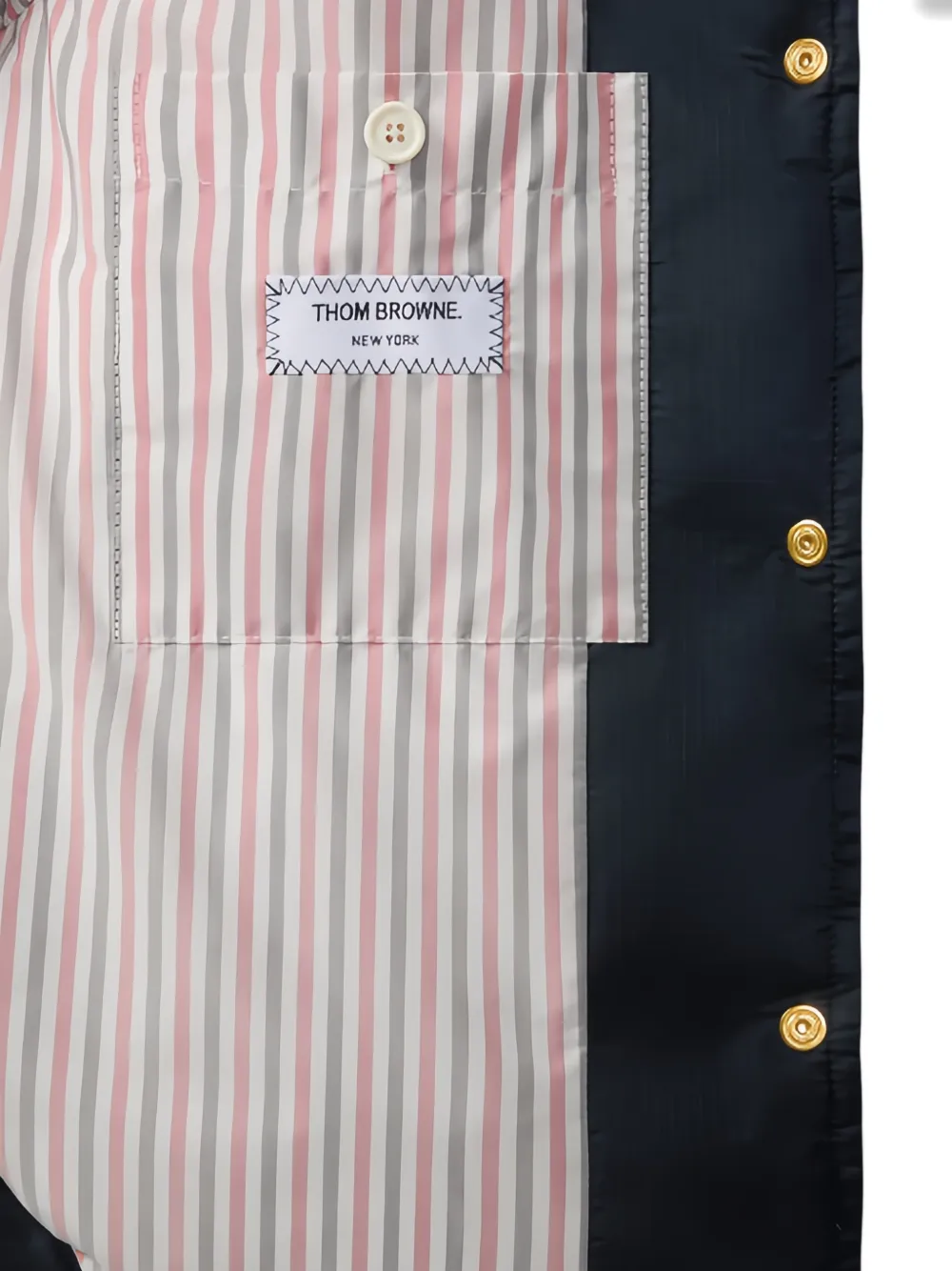 Thom Browne Donsjack met capuchon Blauw