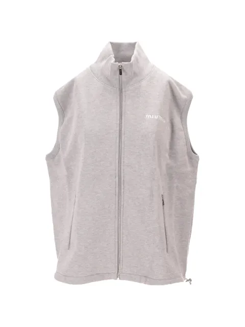 Miu Miu zipped sleeveless sweatshirt