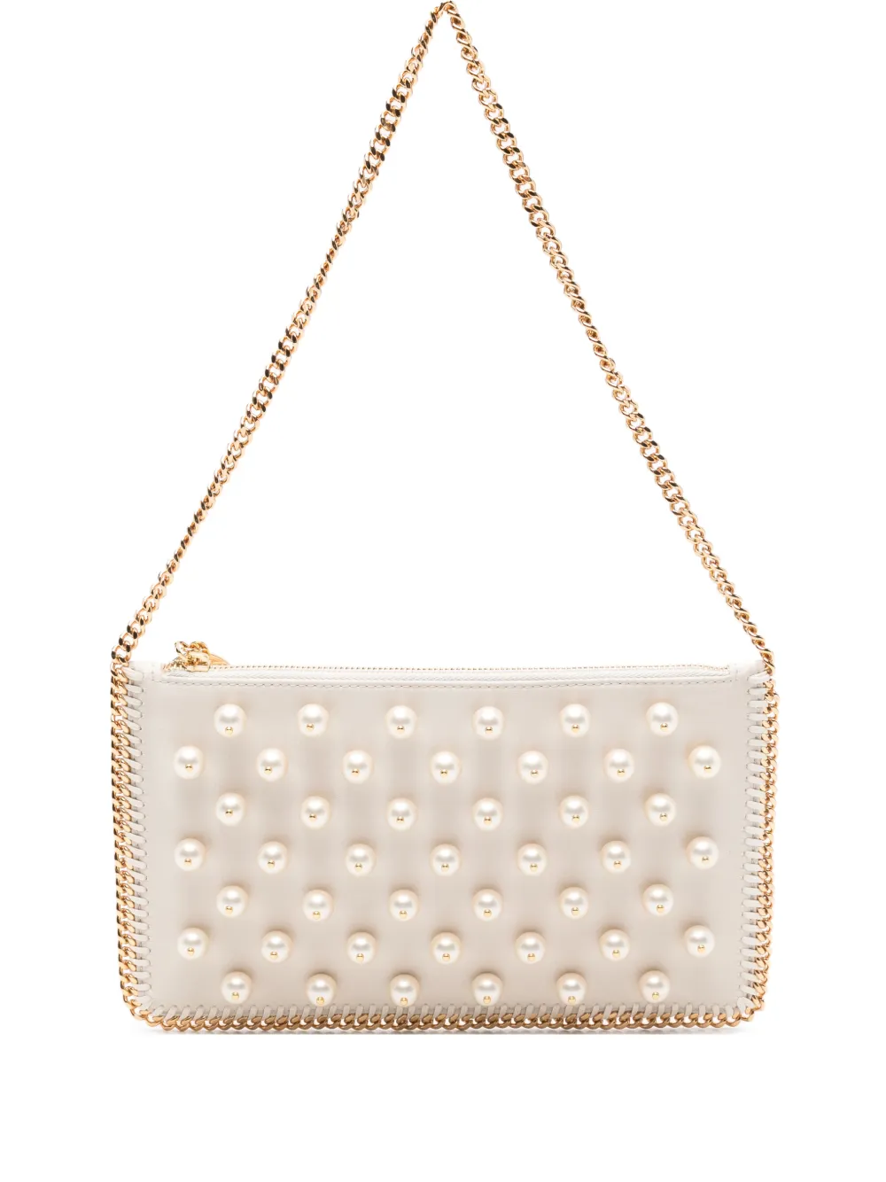 Stella McCartney Falabella embellished clutch bag - Toni neutri