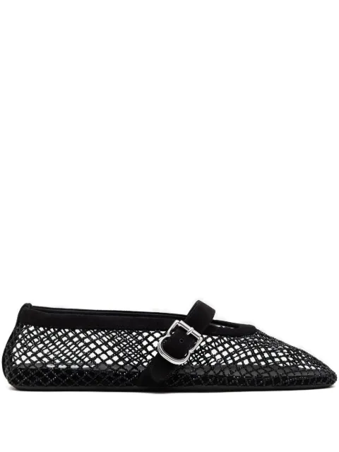 Alaïa flats de malla con hebilla