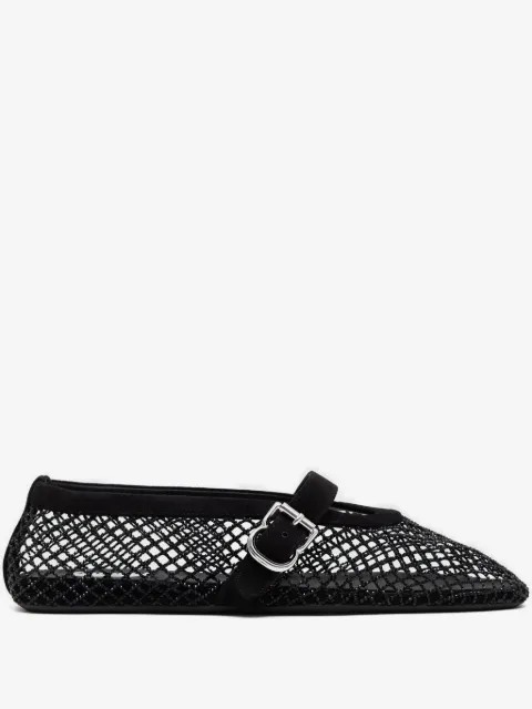 Alaïa mesh buckle ballet flats