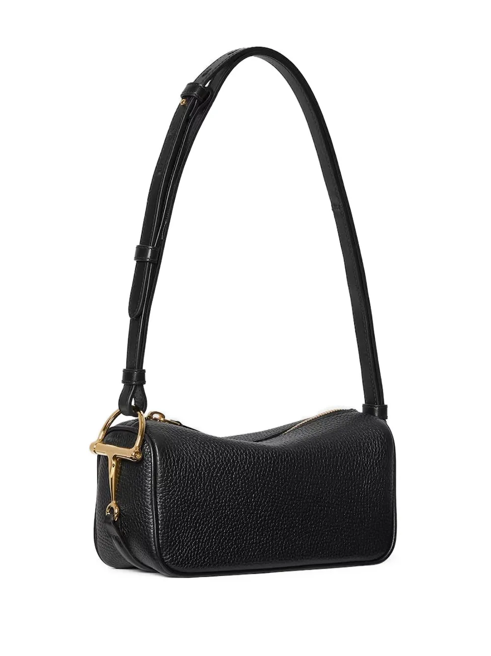 Gucci Schoudertas met halve horsebit Zwart