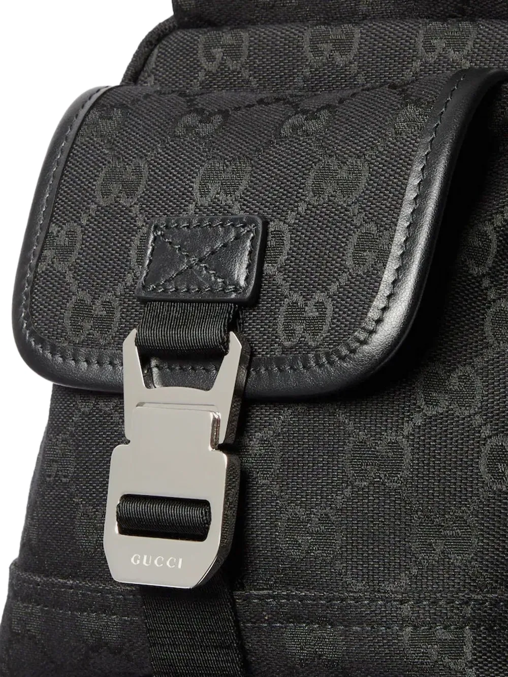 Gucci GG schoudertas met logogesp Zwart